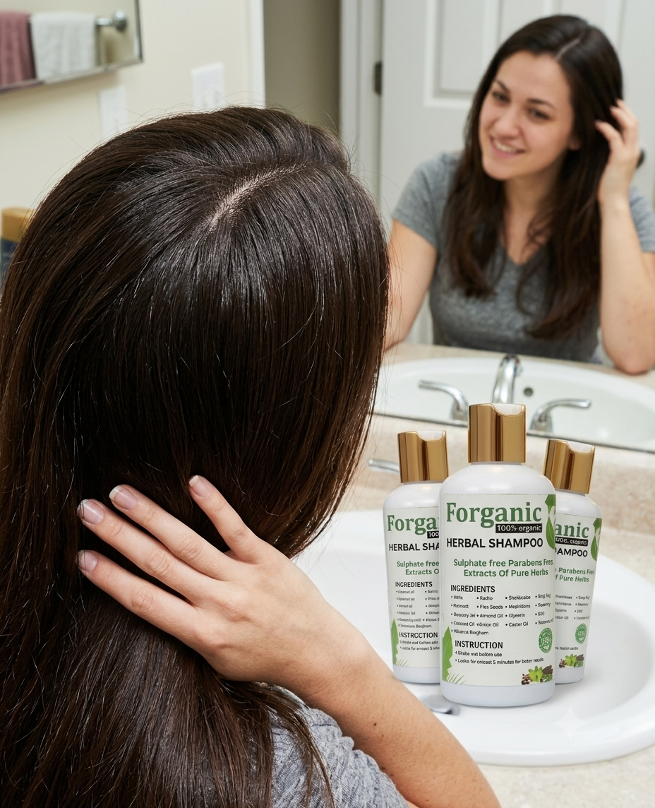 Hair after using Forganic