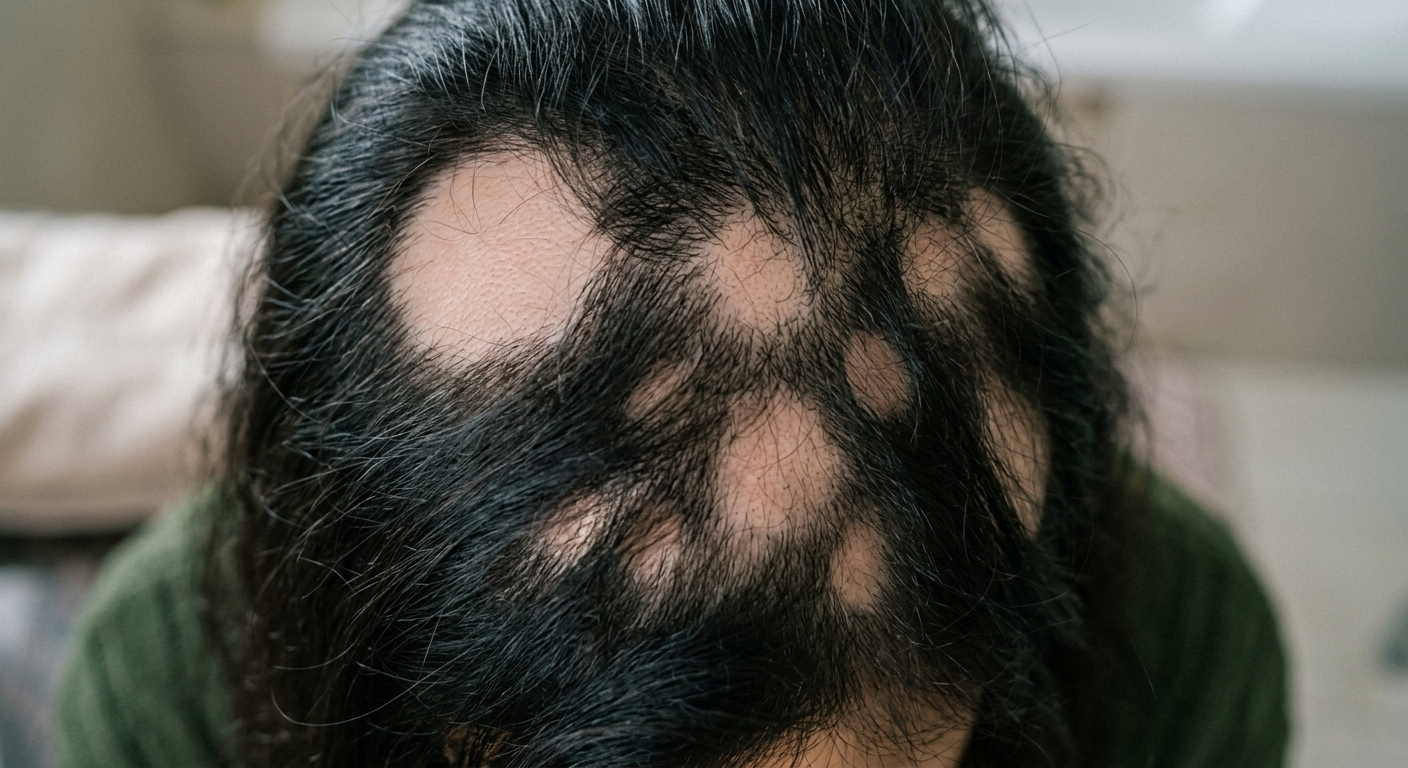 Hair before using Forganic