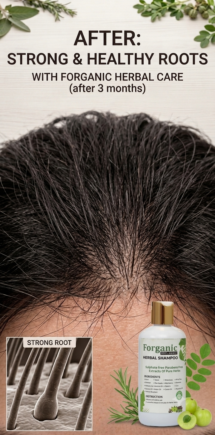 Hair after using Forganic