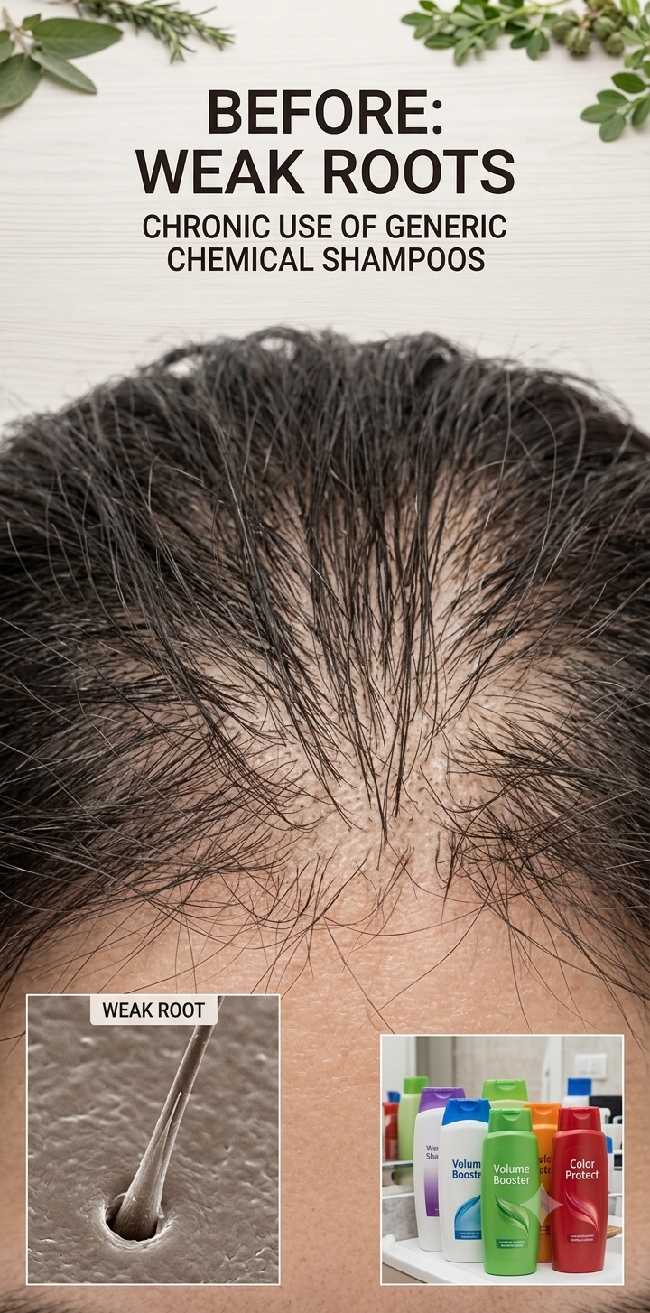 Hair before using Forganic
